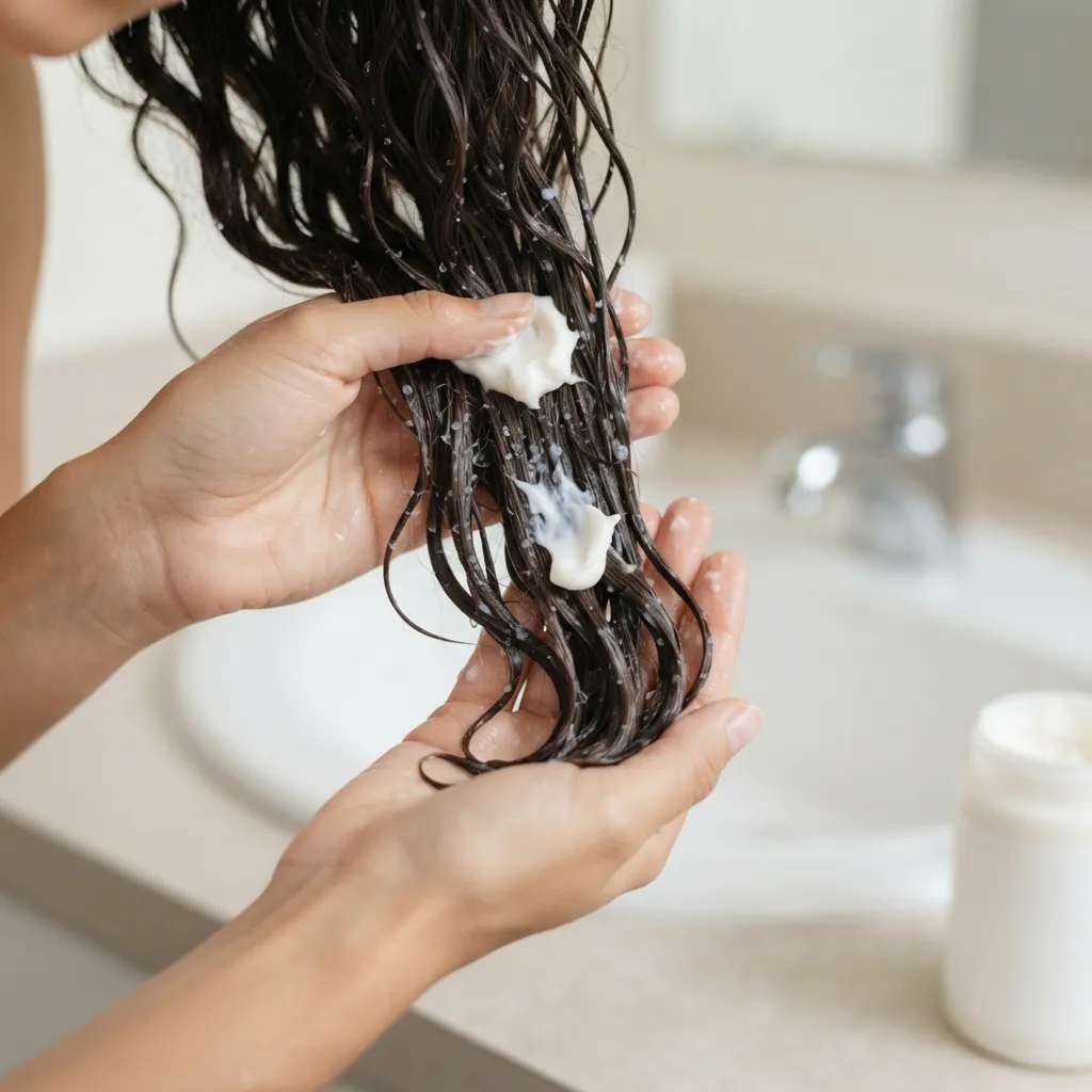 2C hair wash day and styling routine