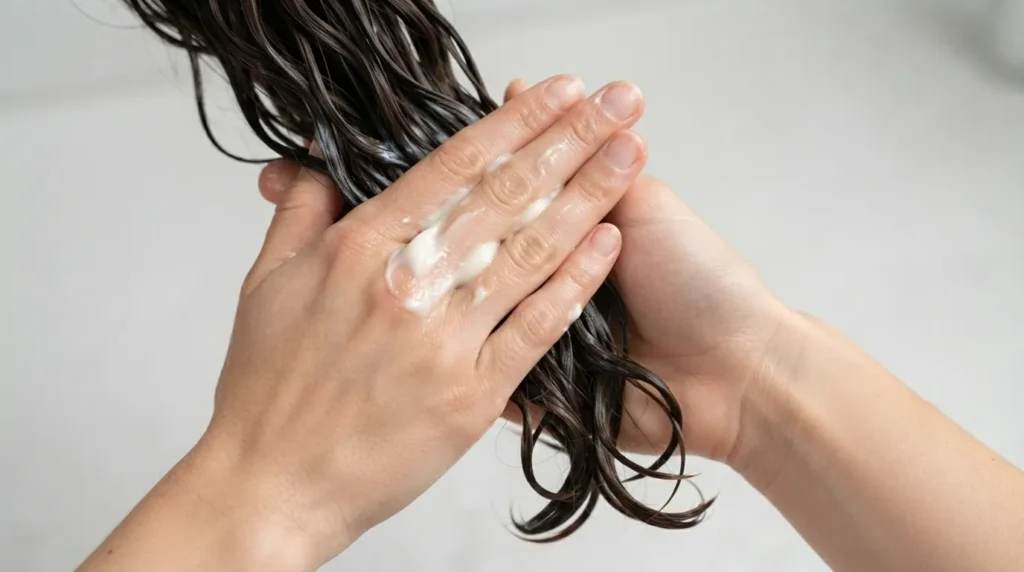 how to blow dry 2C hair without frizz