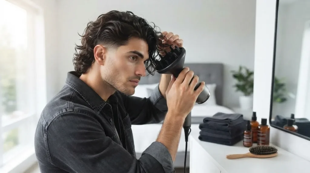 how to style 2C hair for men