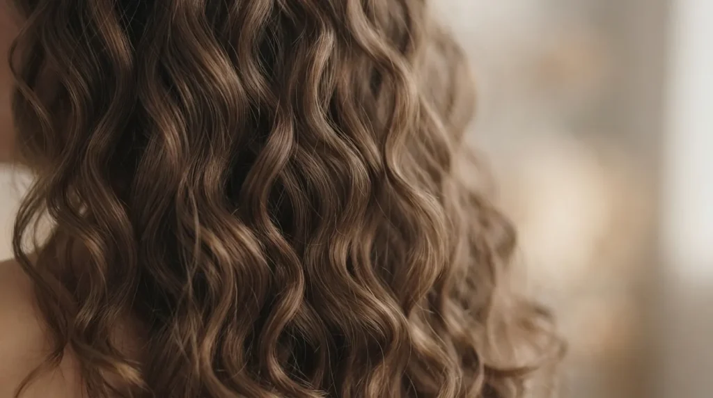 Healthy 2C Hair Type Showing Defined Waves