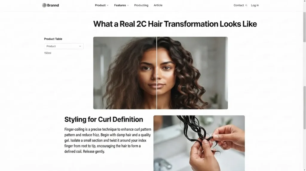 Styling for Curl Definition