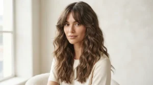 2C hair with bangs and curtain bangs